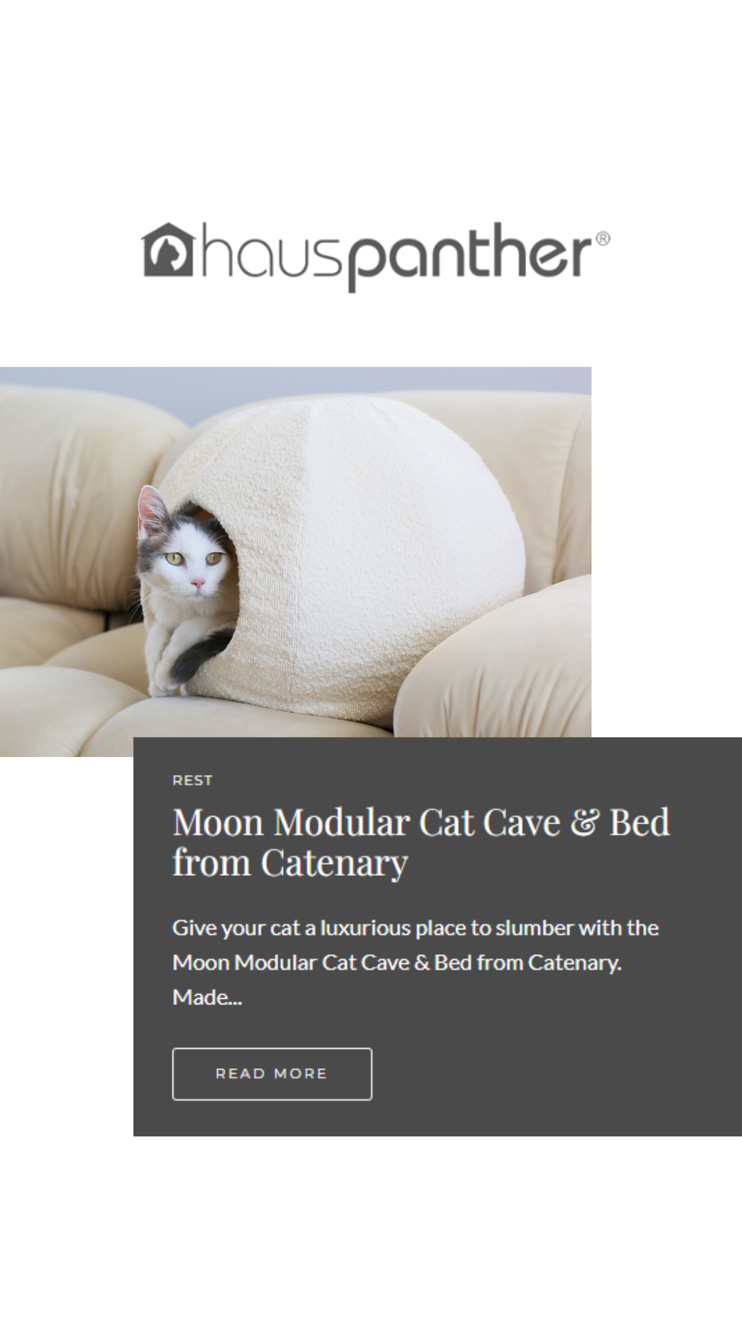 hauspanther featuring best cat bed cave called moon which is a modular cat cave bed by catenary