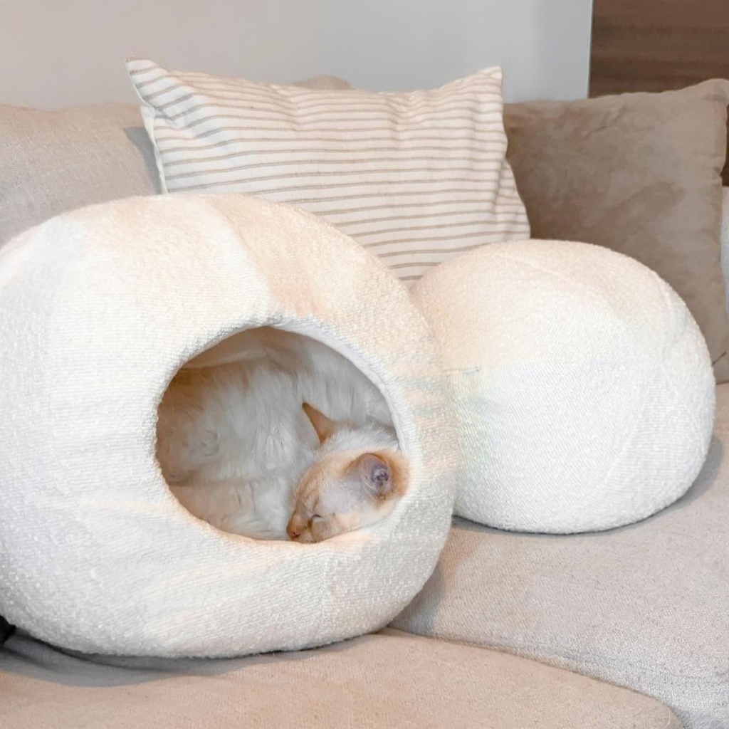 boucle cat cave by catenary home on different cat friendly fabric textiles