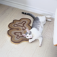 cat with catenary kitty scratching post and cat scratcher to prevent cats from scratching furniture that is cardboard cat scratcher