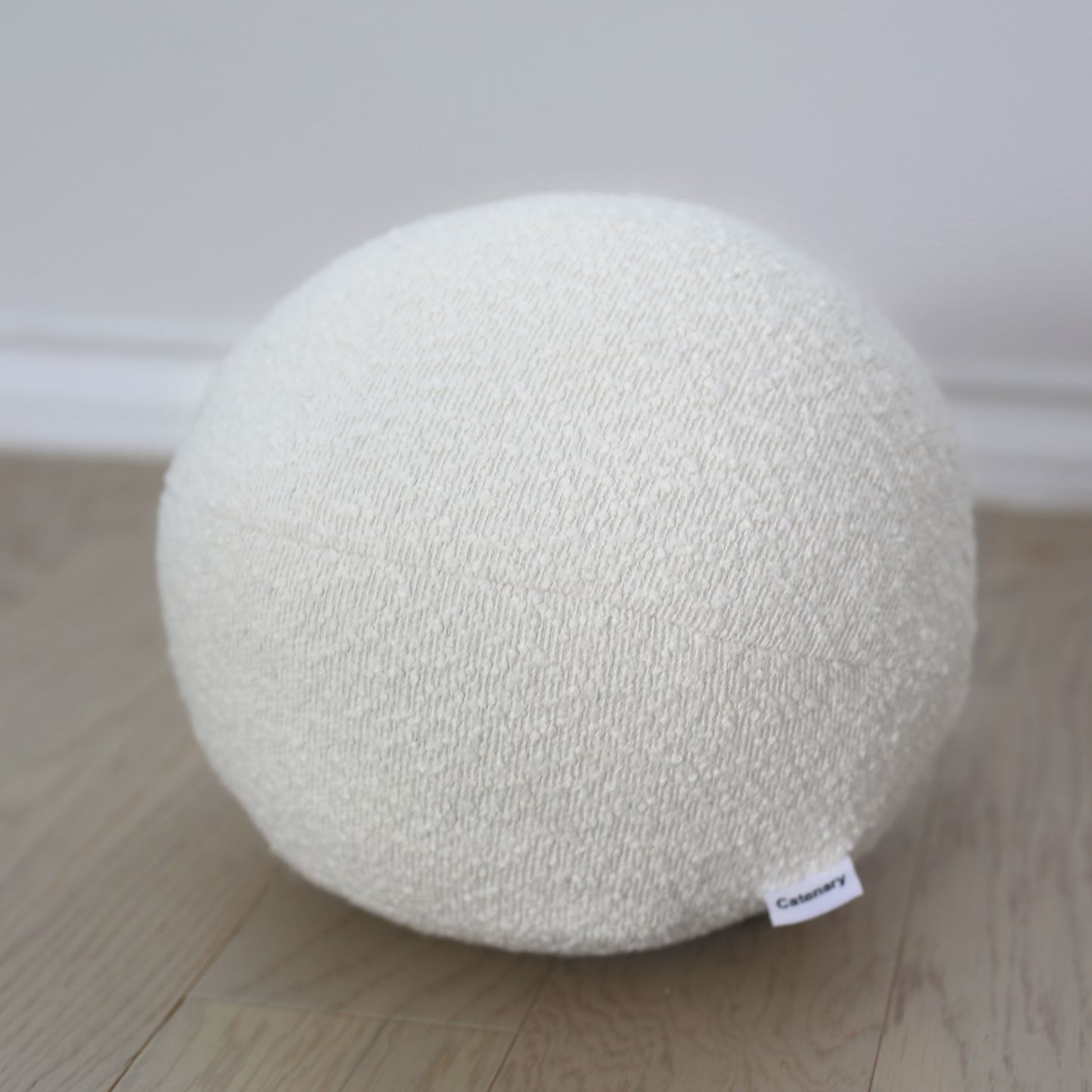 boucle round cushion sphere pillow by catenary home